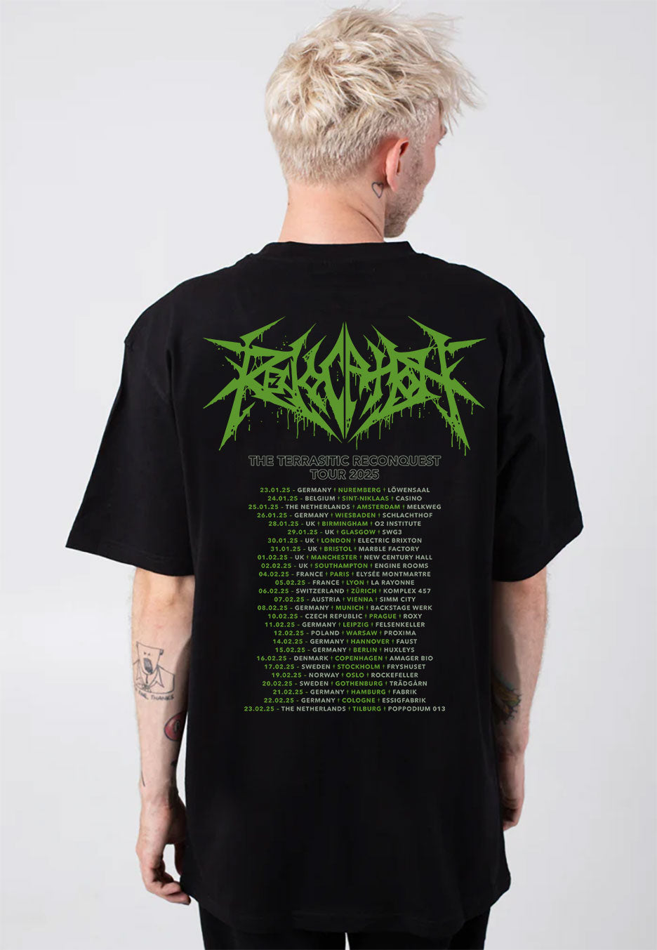 SHANK TOUR 2025 T-SHIRT　黒　L Revocation - The Terrasitic Reconquest Tour 2025 - T-Shirt | Impericon