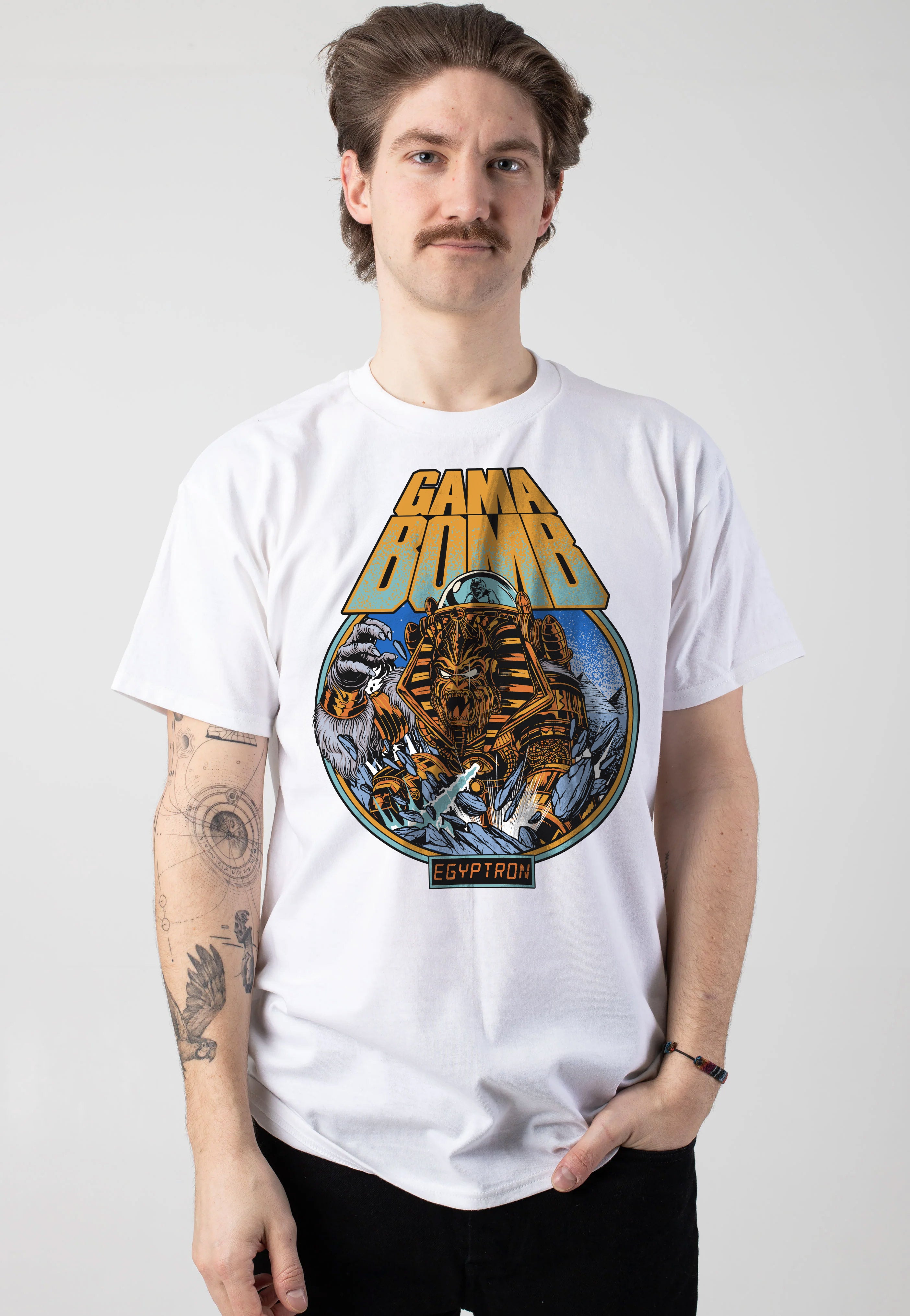 Gama Bomb - Egyptron White - T-Shirt | Men-Image