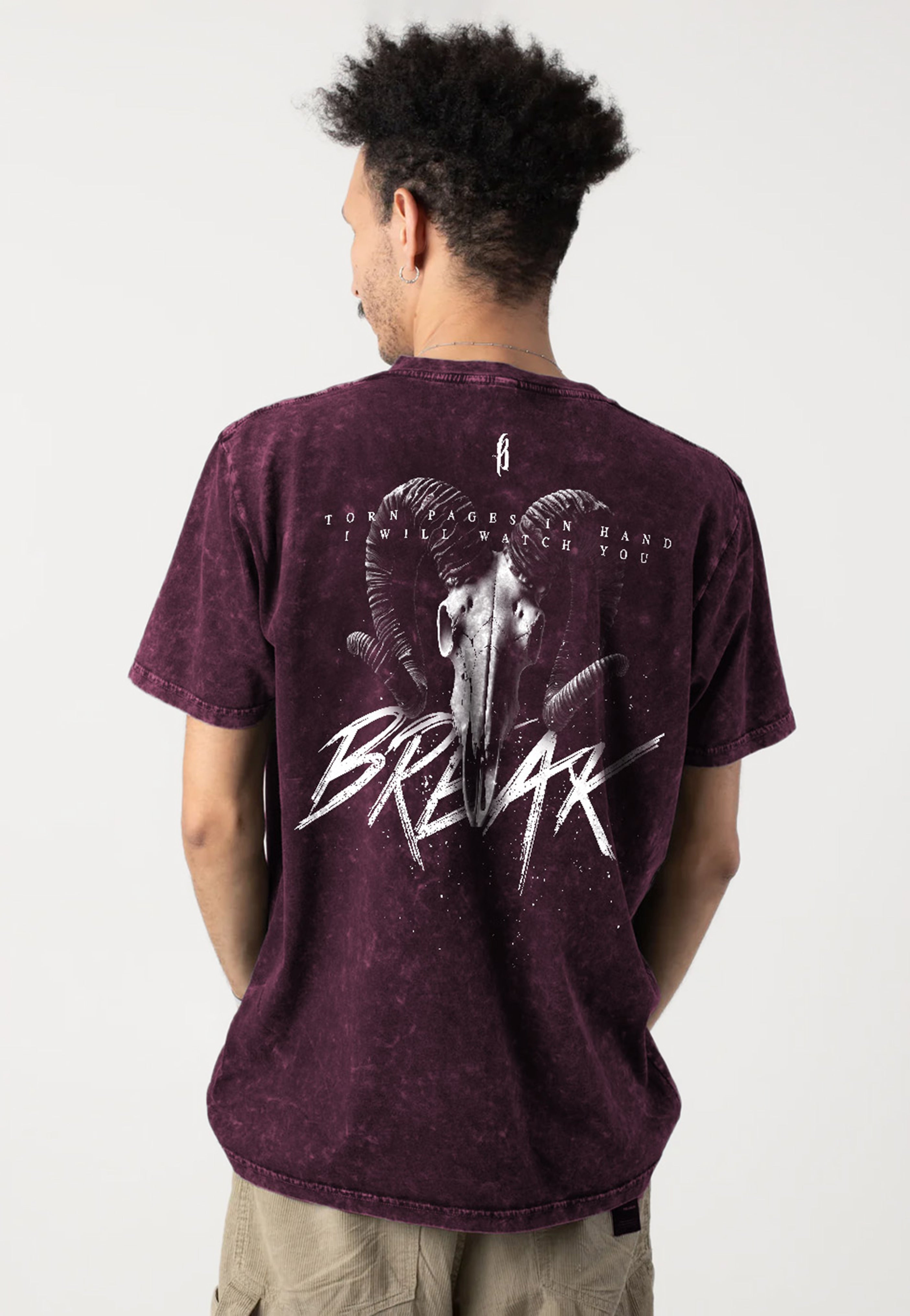Breakdown Of Sanity - Aries Berry Black Acid Washed - T-Shirt | Neutral-Image