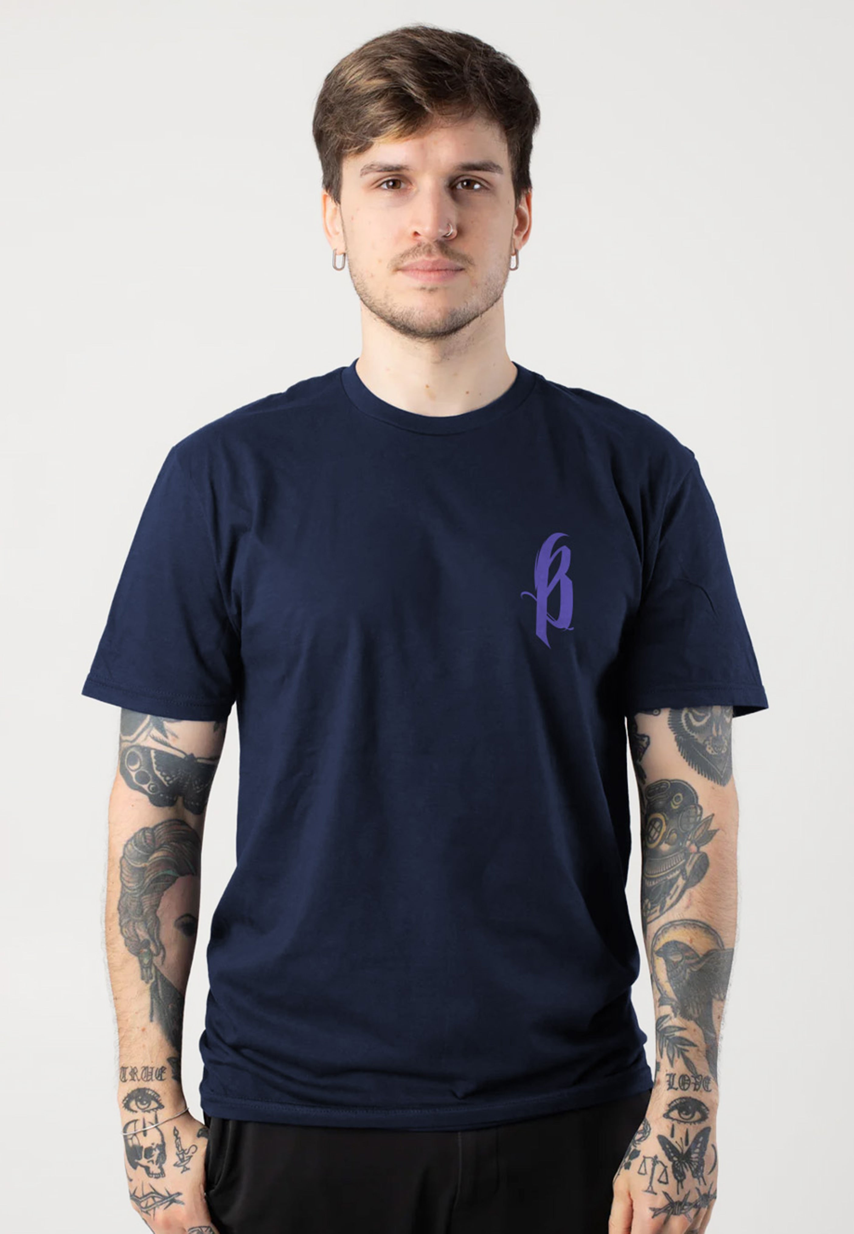 Breakdown Of Sanity - Purple Girl Dark Navy - T-Shirt | Neutral-Image