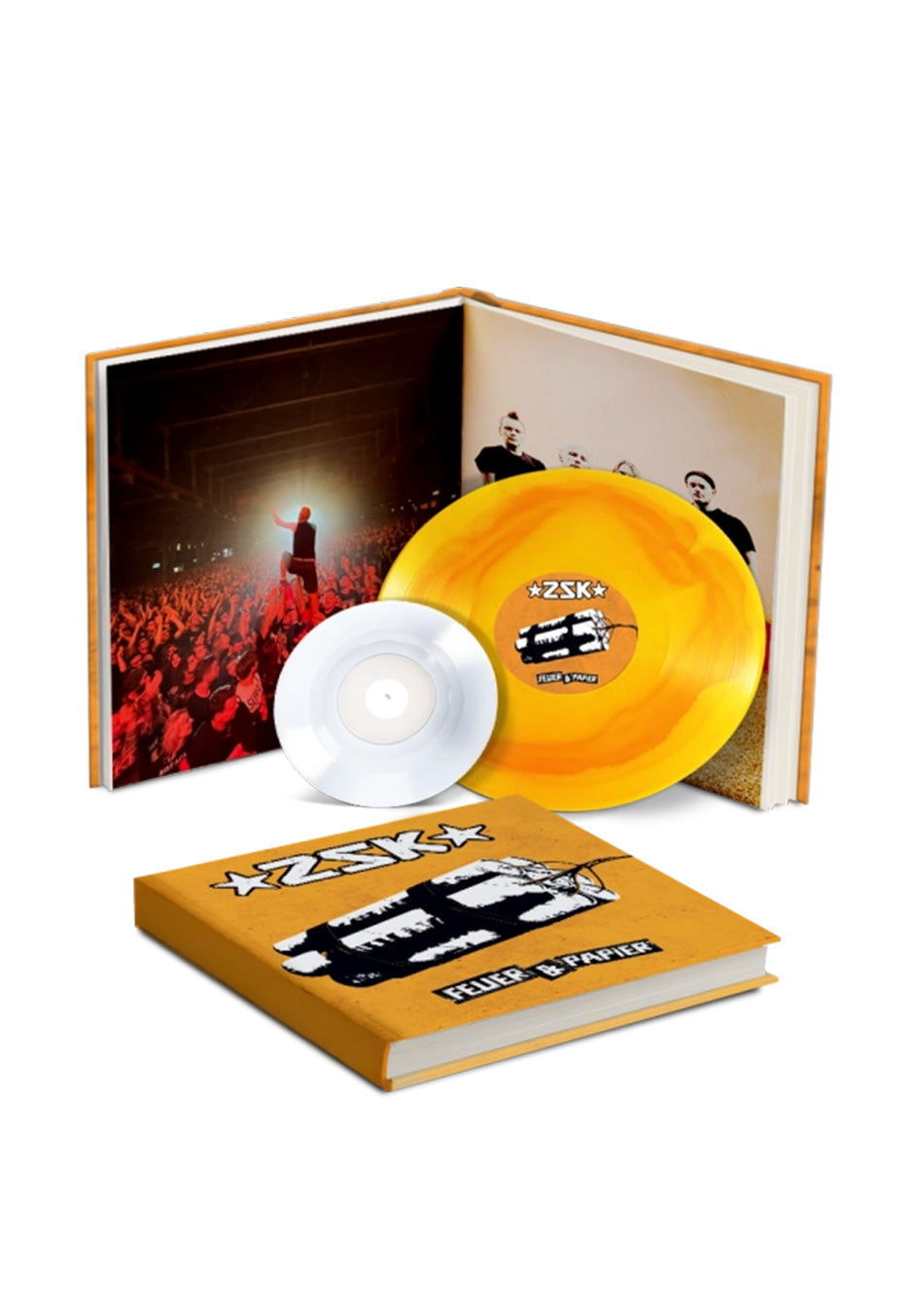 ZSK - Feuer & Papier (Signed) Ltd. Yellow/Orange - Mediabook 2 Vinyl | Neutral-Image