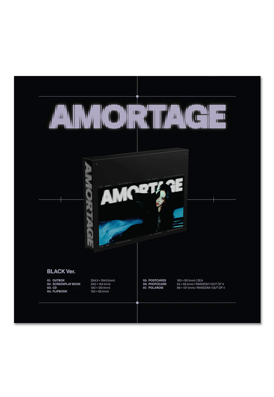 Jisoo - Amortage (Black Version) - CD | Neutral-Image