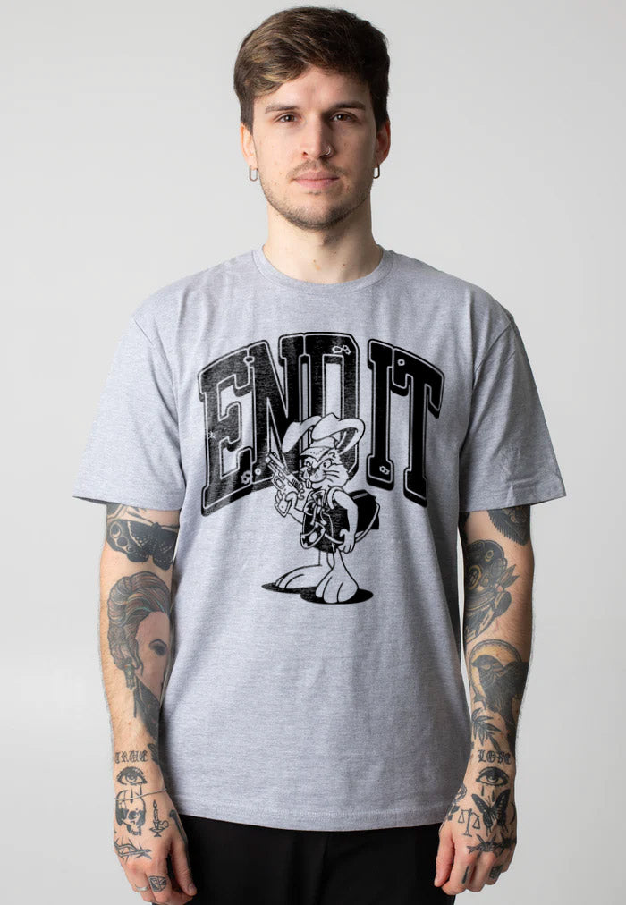 End It - Bunny Sportsgrey - T-Shirt | Men-Image