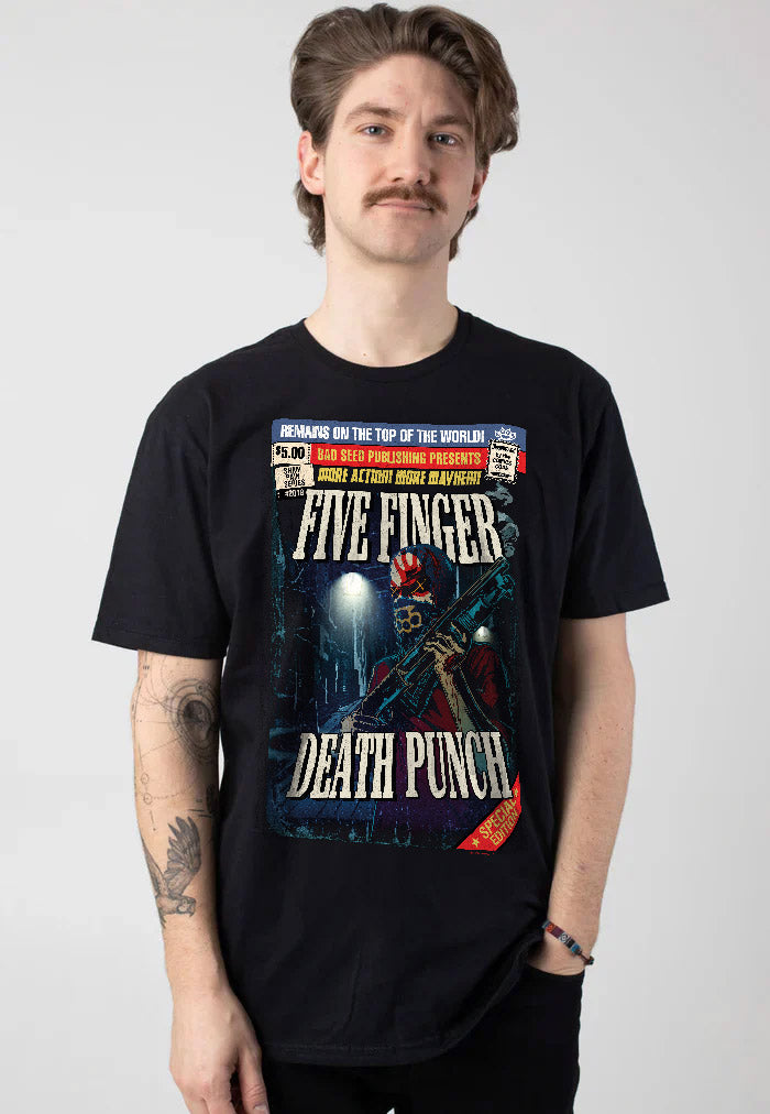 Five Finger Death Punch - Comic Cover - T-Shirt | Men-Image