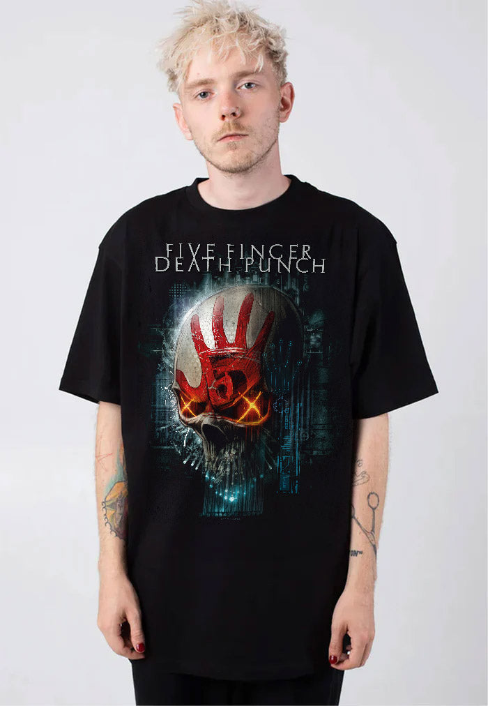 Five Finger Death Punch - Interface Skull - T-Shirt | Men-Image