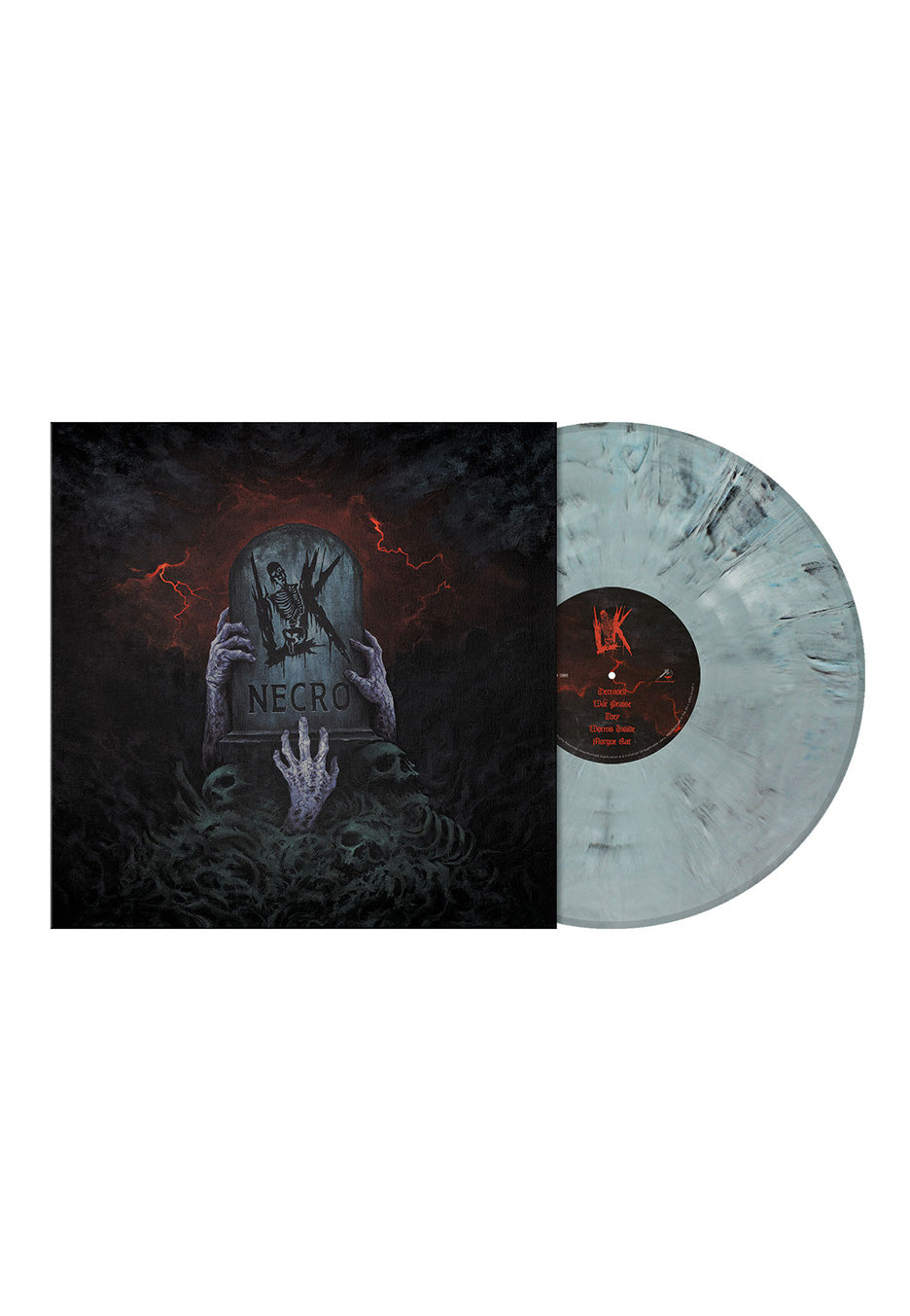 LIK - Necro Tombstone Grey Blue - Marbled Vinyl | Neutral-Image