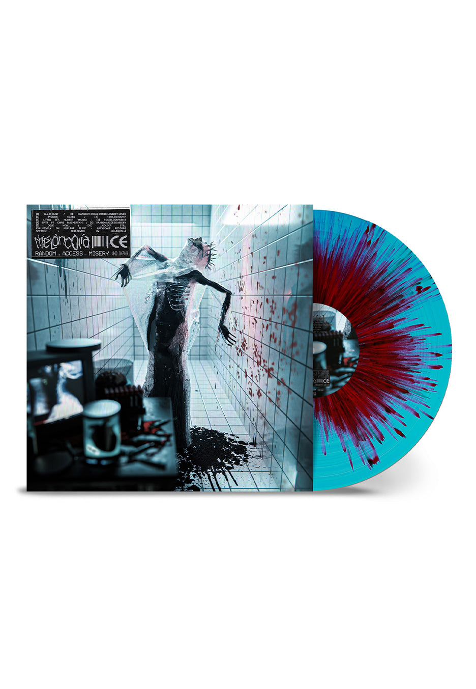 Mélancolia - random.access.misery Turquoise/Red/Black - Splattered Vinyl | Neutral-Image