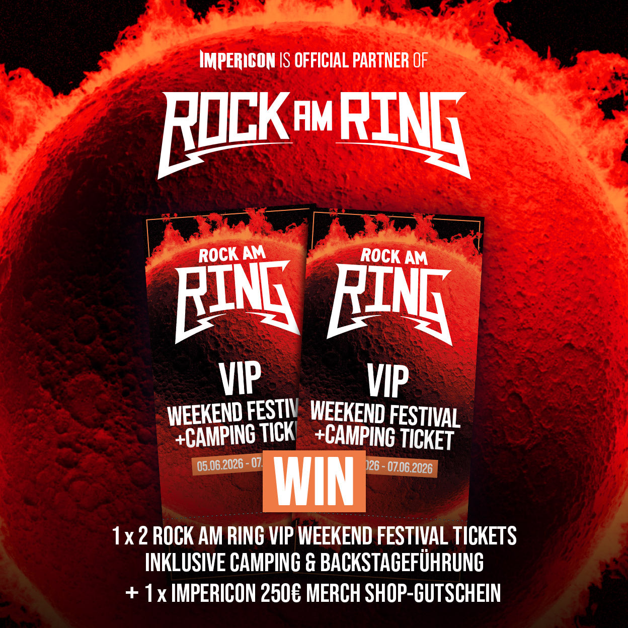Rock am Ring 2026 VIP Festival Ticket Gewinnspiel