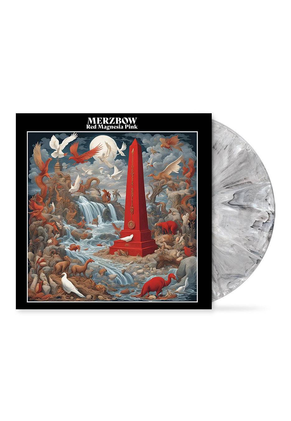 Merzbow Red Magnesia Pink Ltd. Black/White - Marbled Vinyl | Impericon