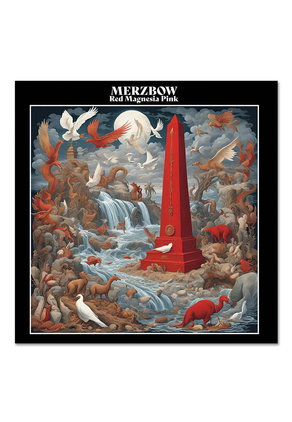 Merzbow - Red Magnesia Pink Ltd. Black/White - Marbled Vinyl | Neutral-Image
