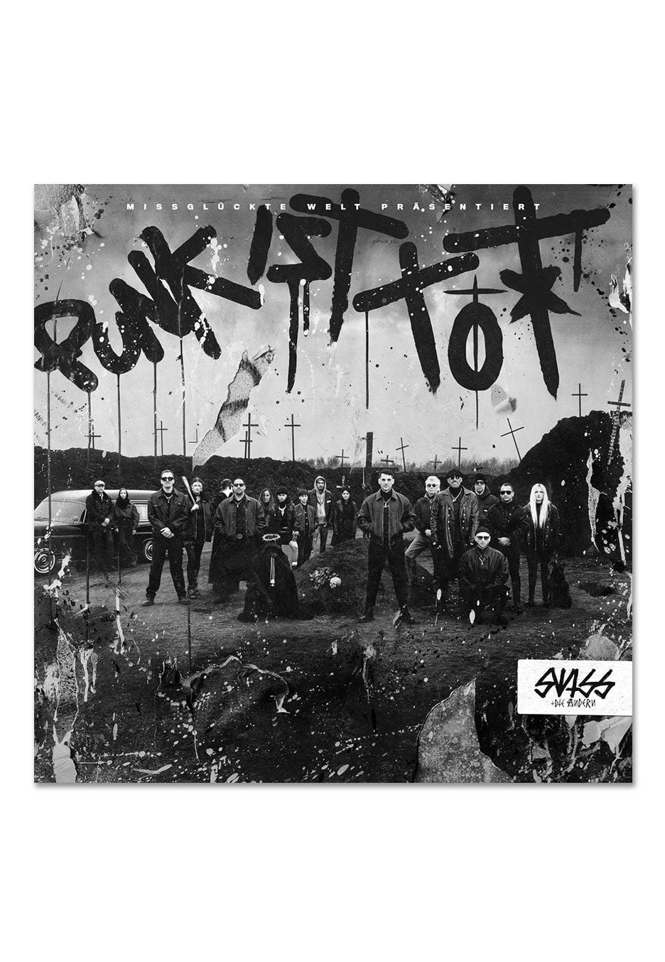 Swiss + Die Andern - Punk ist tot Ltd. White w/ Black - Splattered Vinyl | Neutral-Image