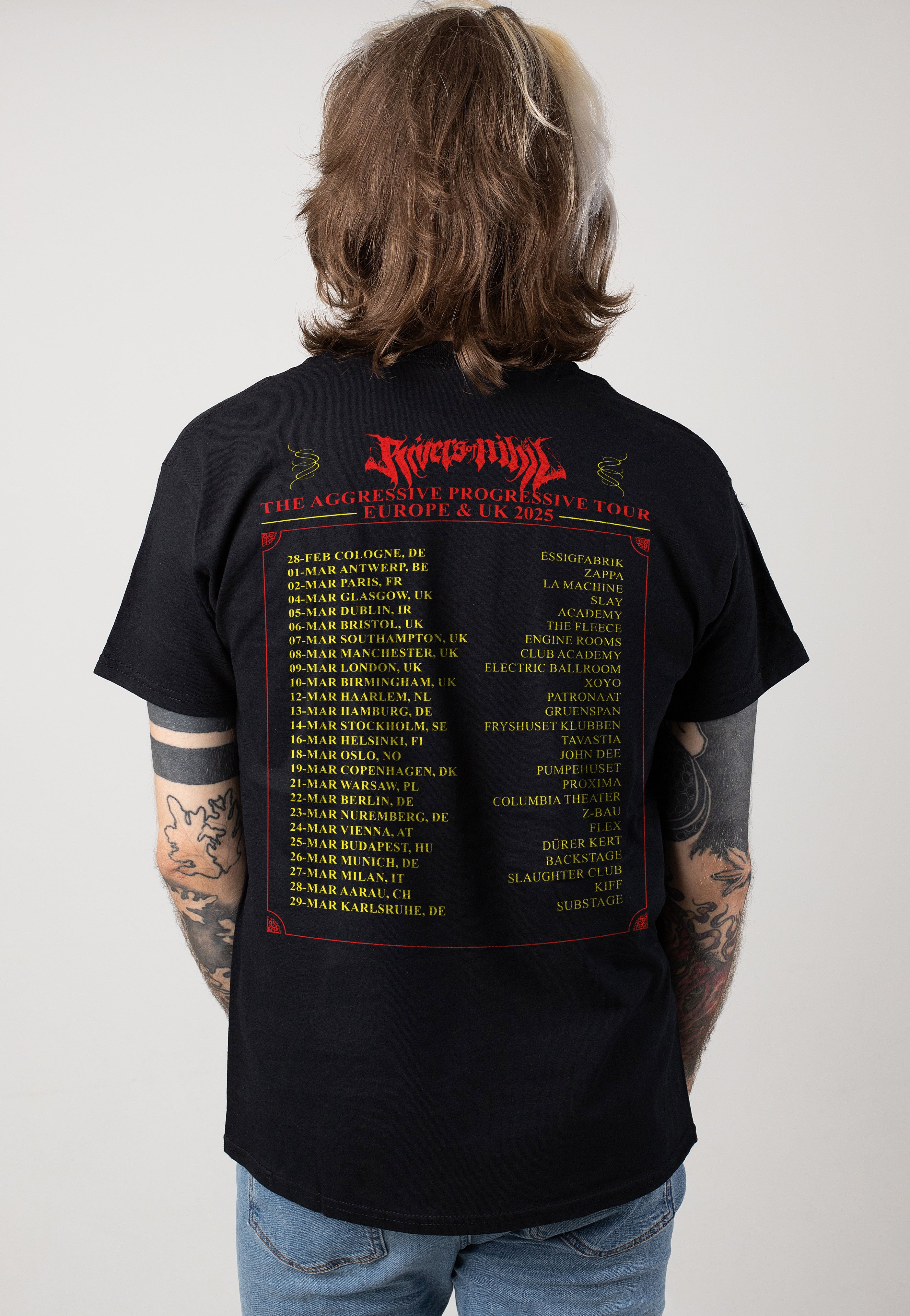 Rivers Of Nihil - The Aggressive Progressive Tour 2025 - T-Shirt | Men-Image