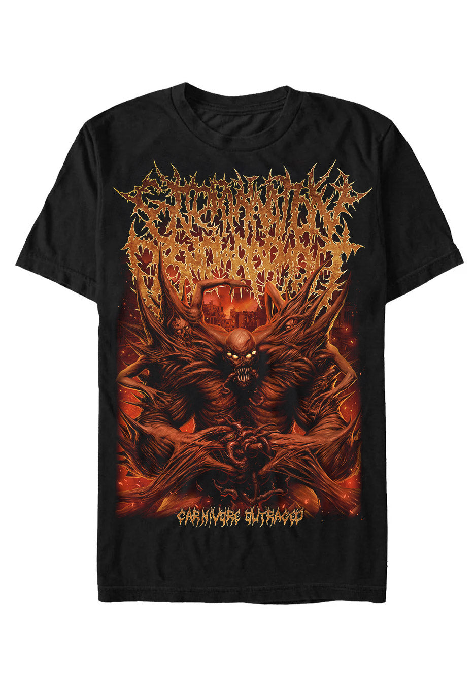 Extermination Dismemberment - Carnivore Outraged - T-Shirt