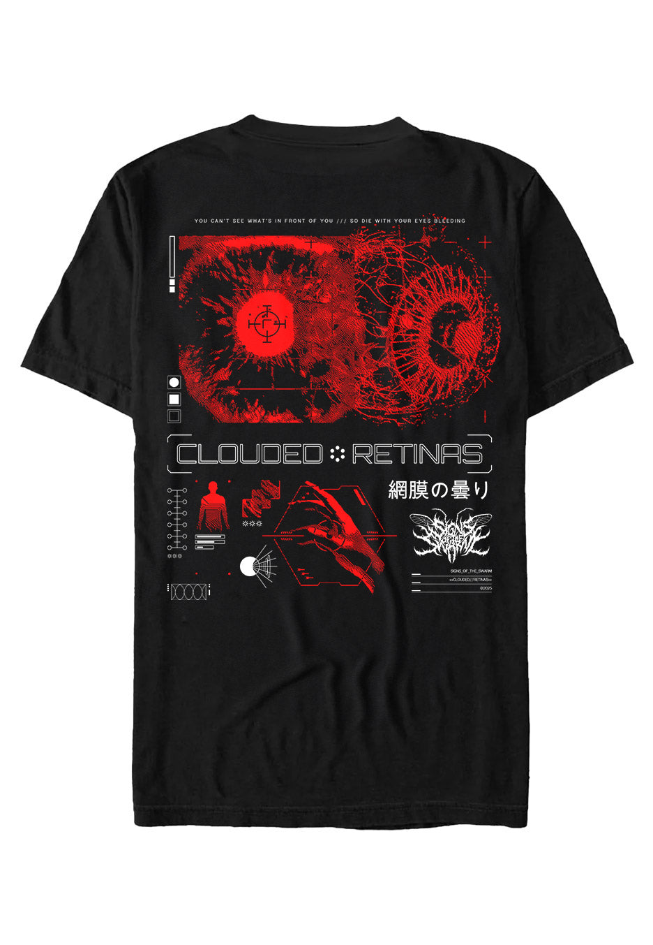 Signs Of The Swarm - Clouded Retinas - T-Shirt | Neutral-Image