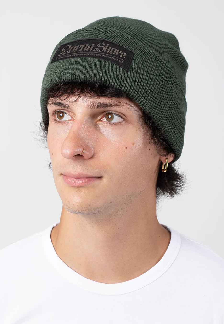 Lorna Shore - IFTEFWM Olive Green - Beanie | Neutral-Image