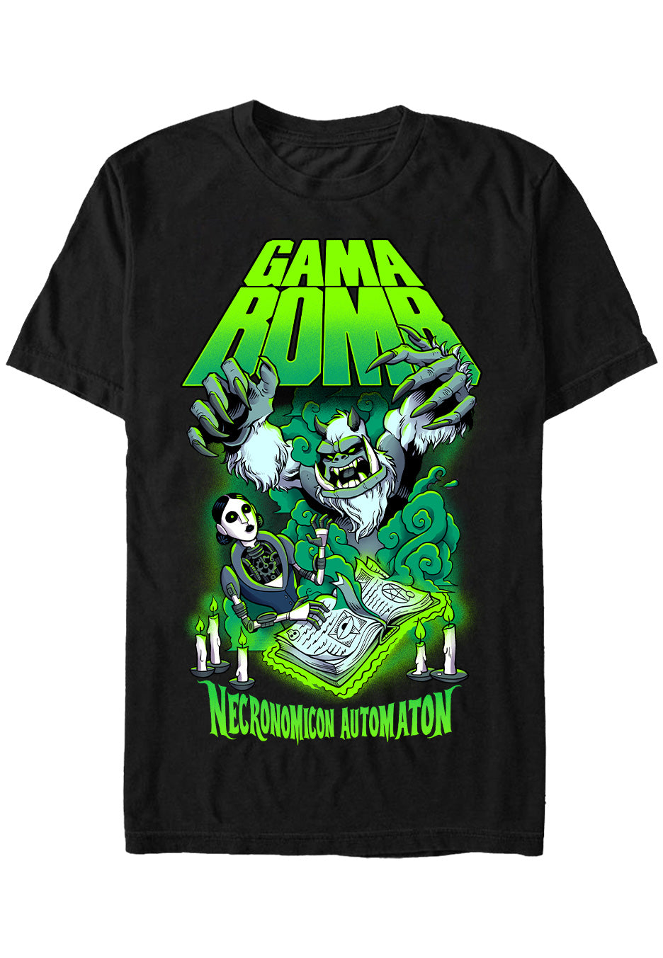 Gama Bomb - Necronomicon Automaton - T-Shirt | Neutral-Image