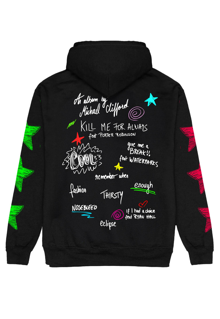 Michael Clifford - SIDEQUEST Black & Blue Quad Deluxe Hoodie - Special Pack