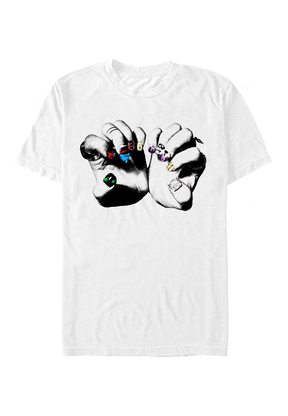Michael Clifford - SIDEQUEST Nail Art White - T-Shirt