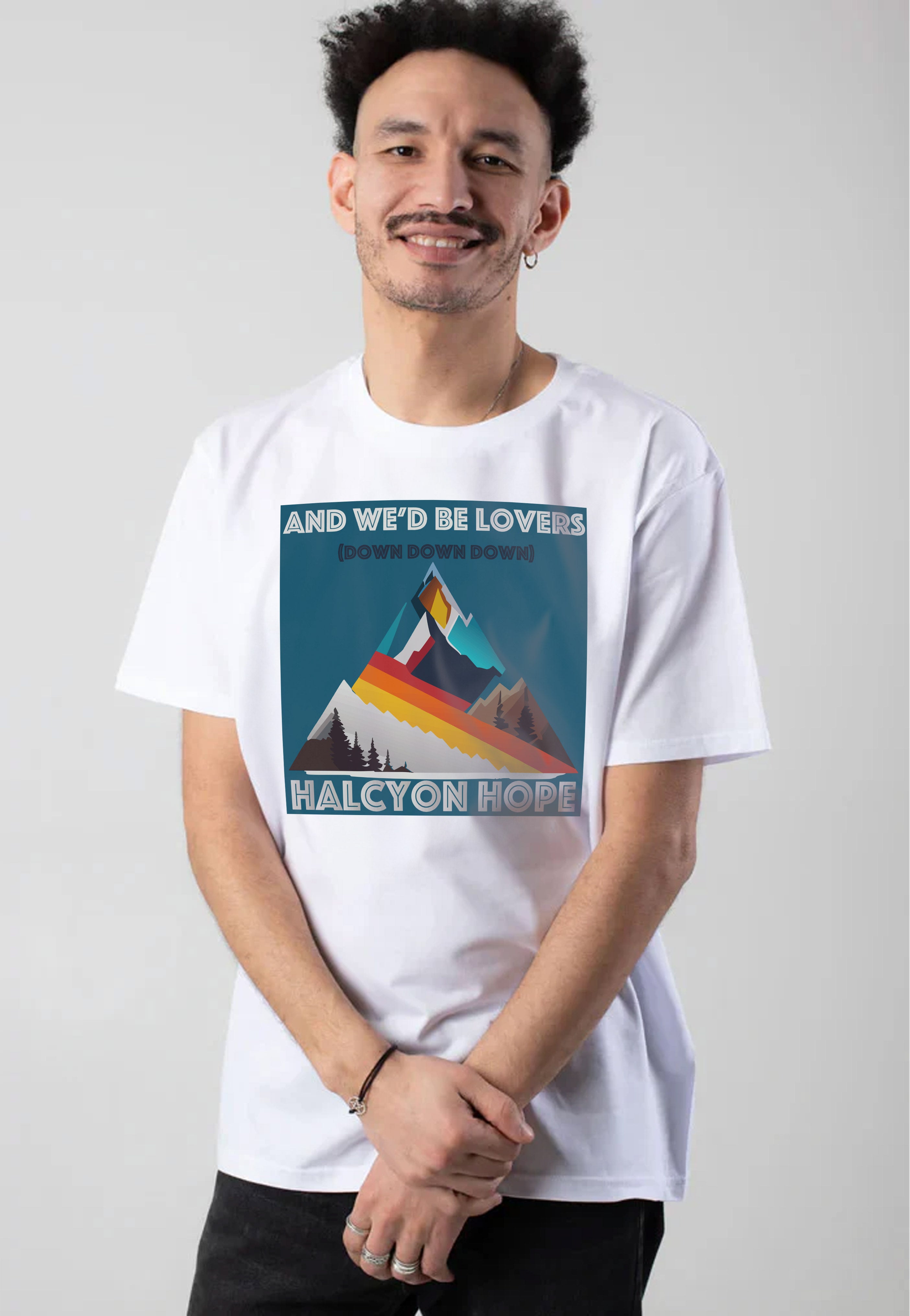 Halcyon Hope - Down Down Down White - T-Shirt | Men-Image