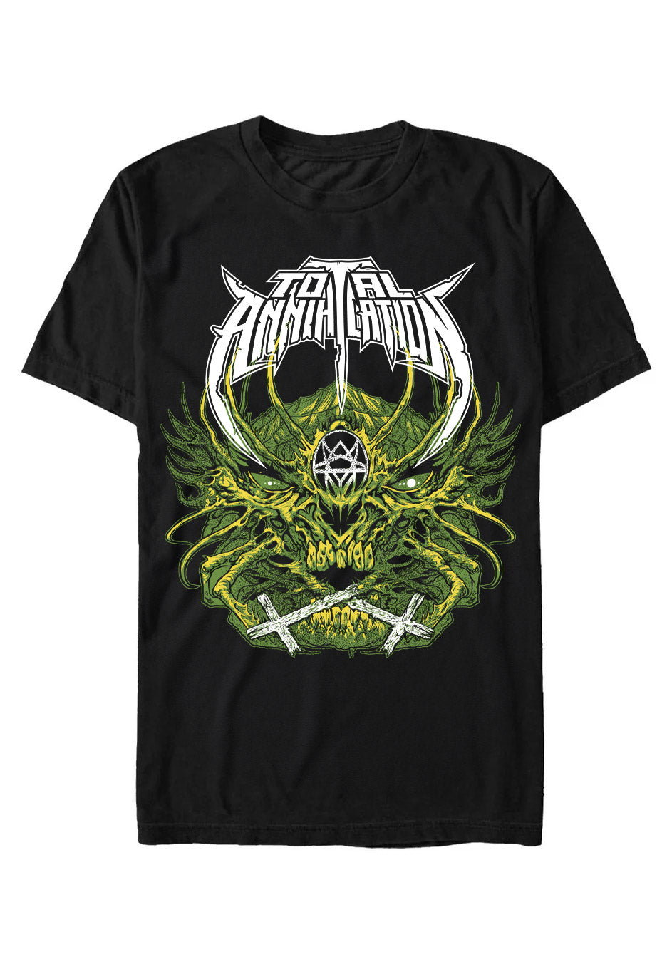 Total Annihilation - Green Skull - T-Shirt | Neutral-Image