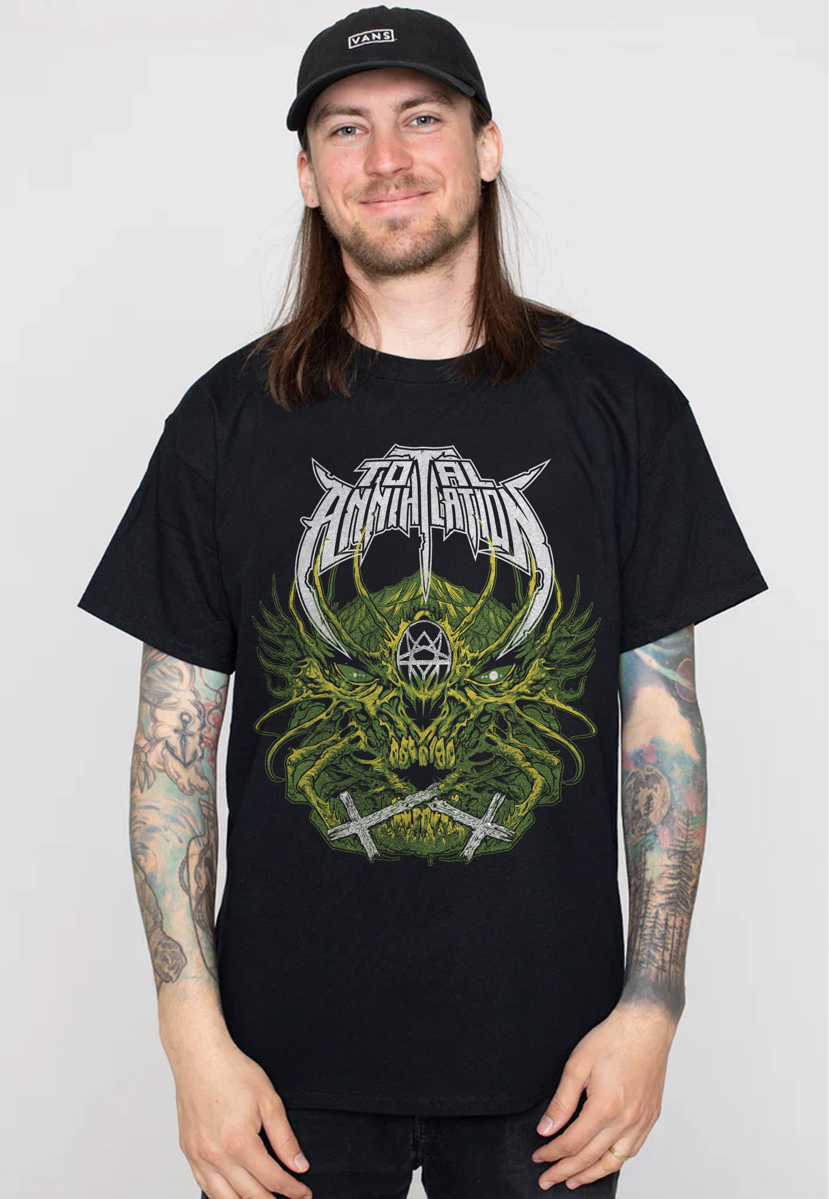 Total Annihilation - Green Skull - T-Shirt | Men-Image