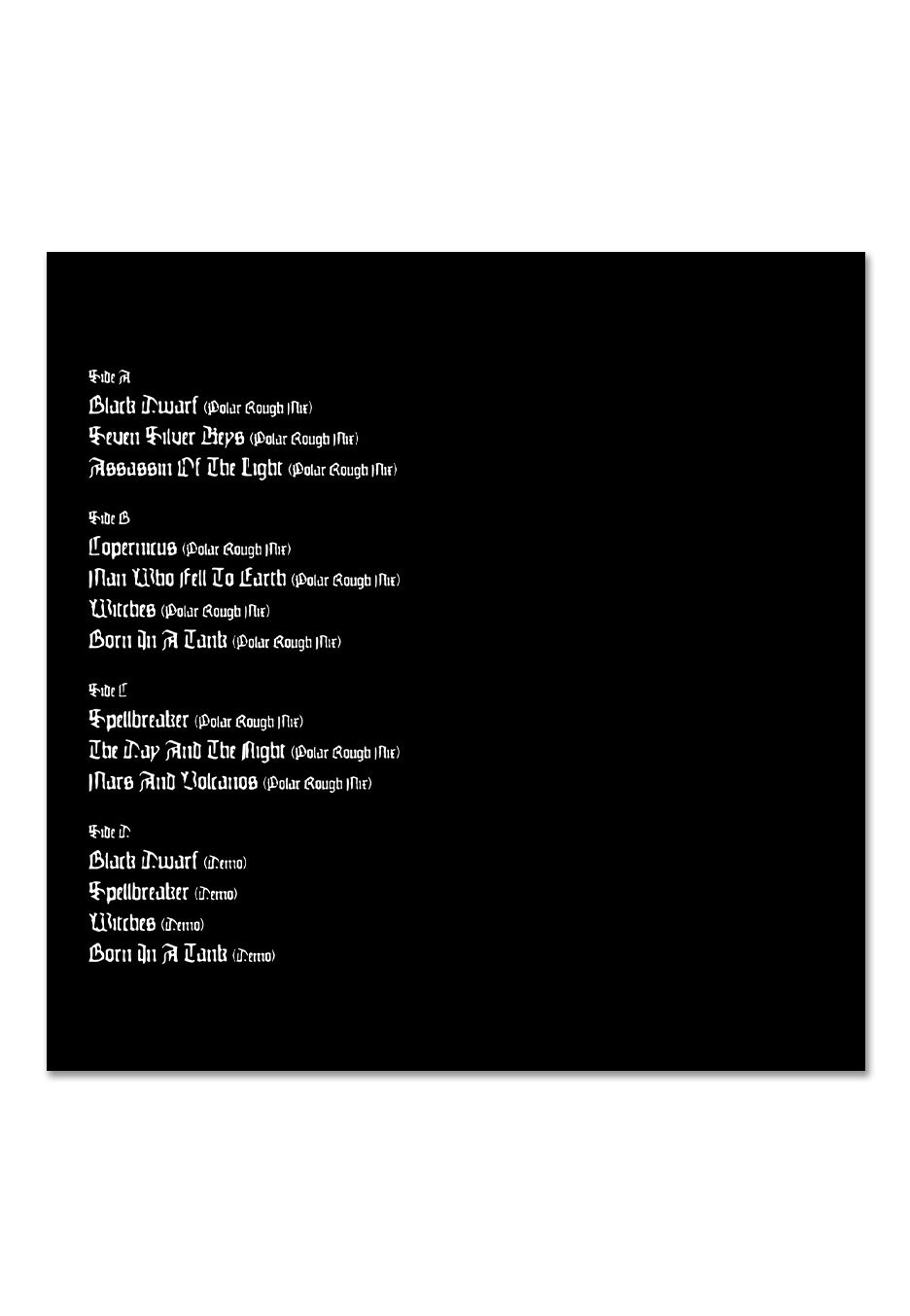 Candlemass - Candlemass (Polar Rough Mix) Ltd. Crystal Clear/Black/White - Splattered 2 Vinyl | Neutral-Image