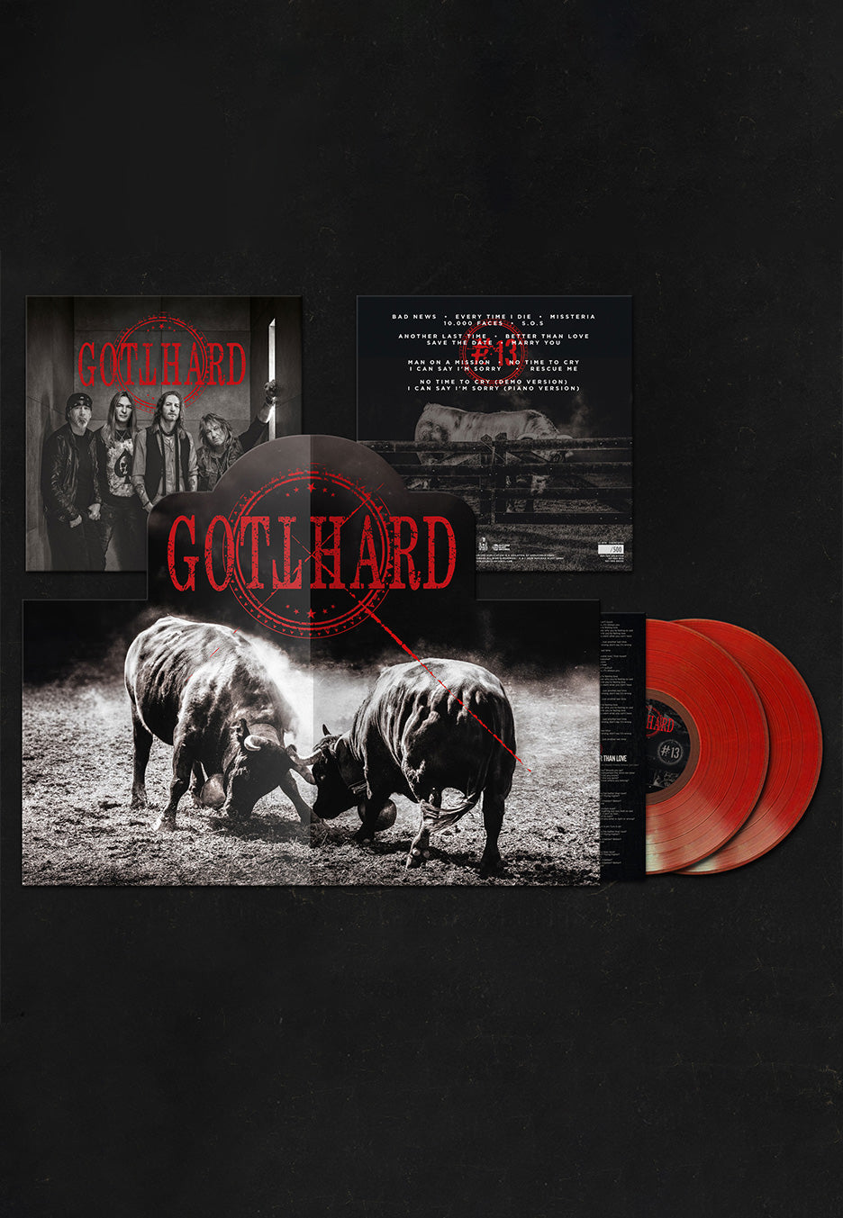 Gotthard - #13 Pop Up Ltd. Red -  Colored 2 Vinyl | Neutral-Image