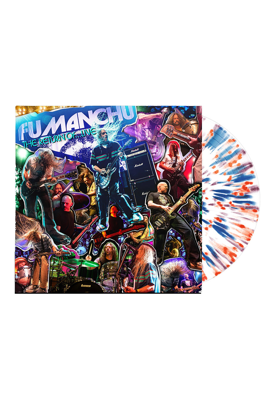 Fu Manchu - The Return Of...Live Ltd. White w/ Blue/Purple/Orange - Splattered Vinyl | Neutral-Image