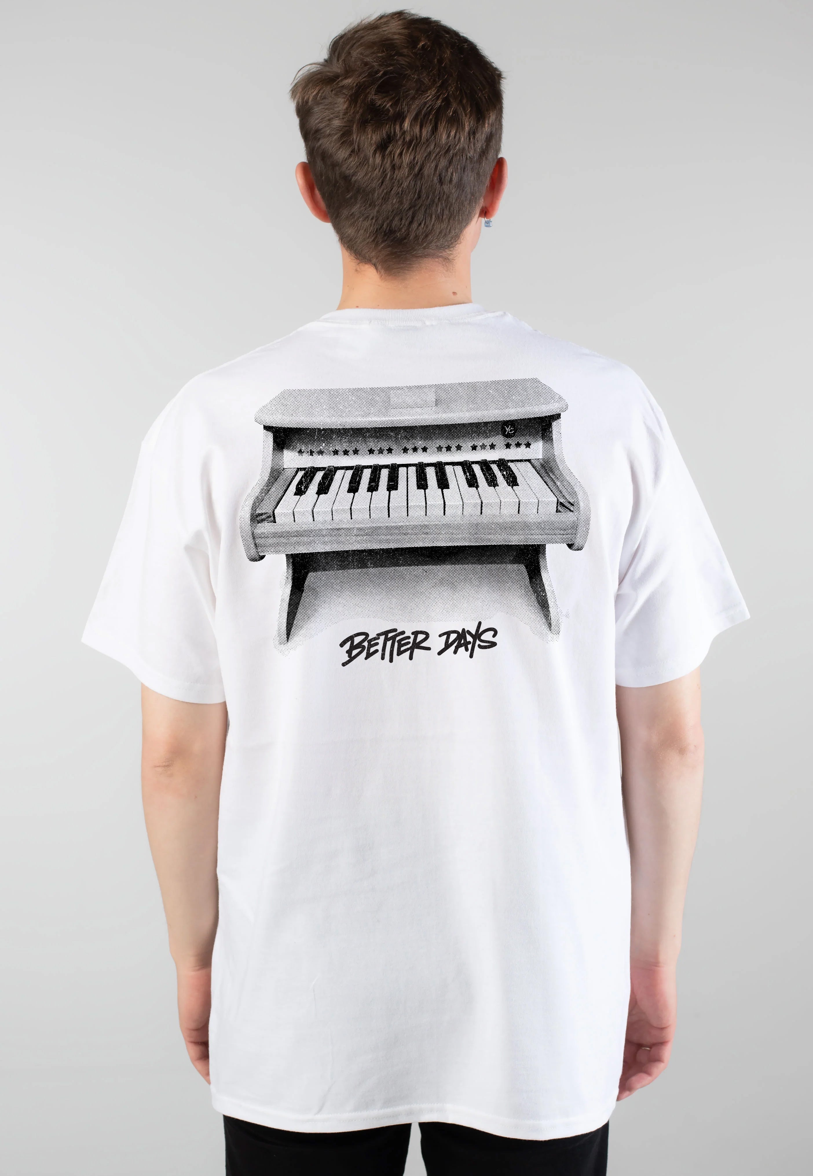Yellowcard - Better Days Piano White T-Shirt - Colored Vinyl Special Pack