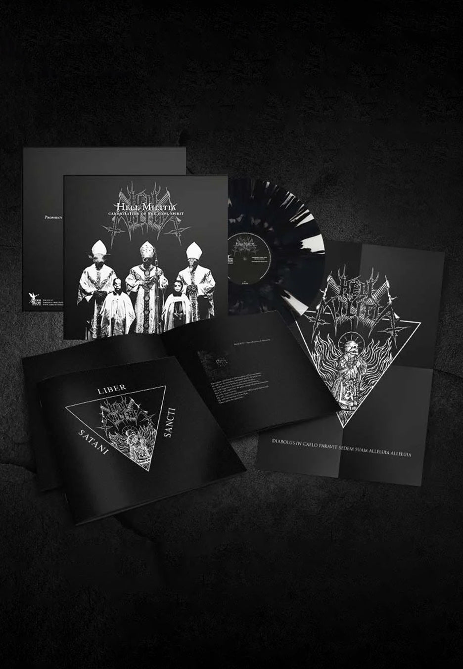 Hell Militia - Canonisation Of The Foul Spirit Ltd. Cloudy Black - Colored Vinyl | Neutral-Image