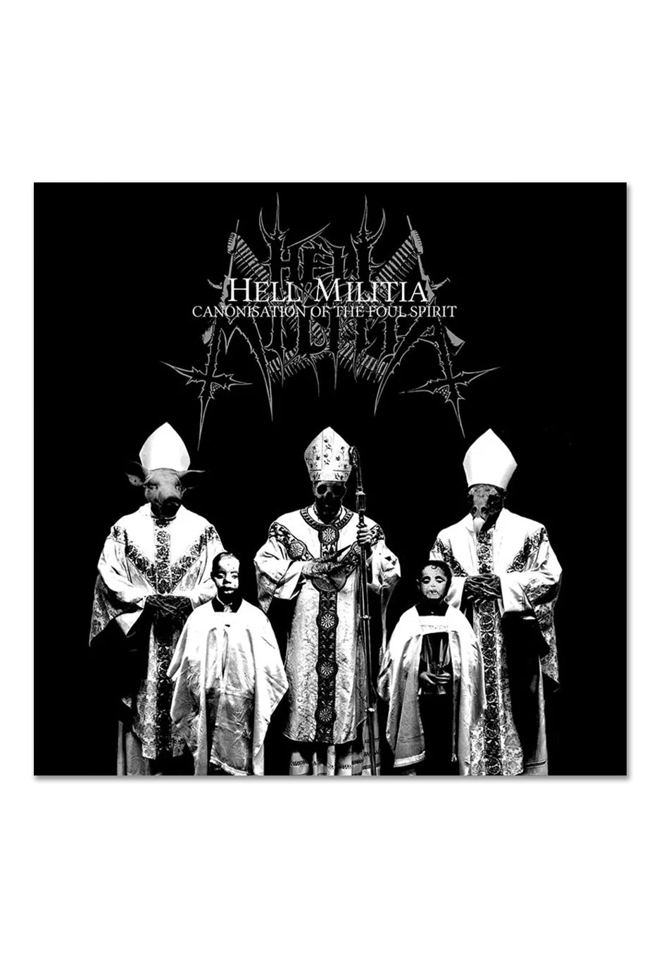 Hell Militia - Canonisation Of The Foul Spirit Ltd. Cloudy Black - Colored Vinyl | Neutral-Image