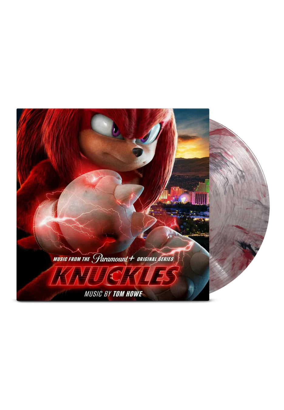Sonic The Hedgehog - Knuckles OST (Tom Howe) Ltd. Clear w/ Red/Black Smoke - Colored Vinyl | Neutral-Image