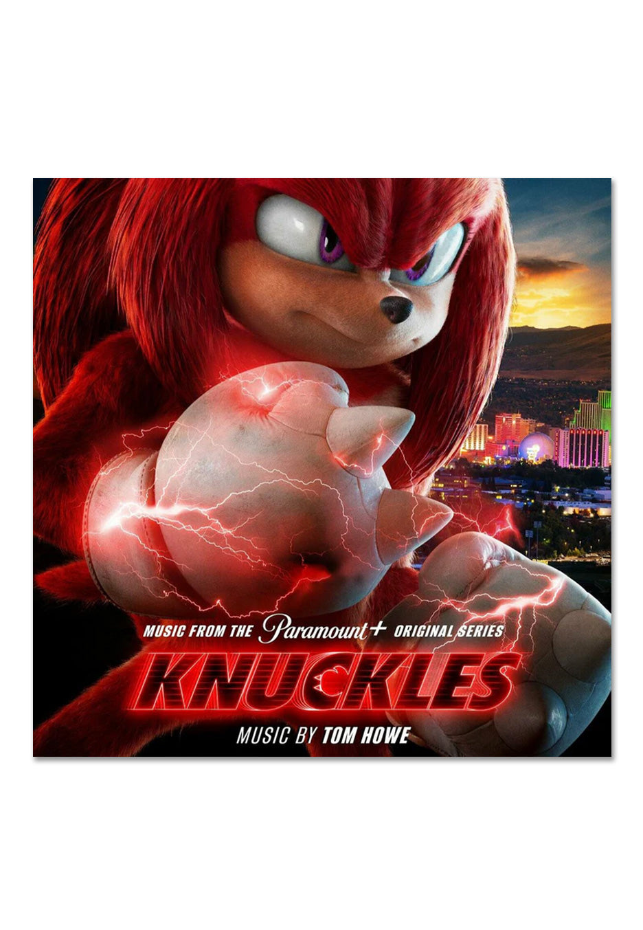 Sonic The Hedgehog - Knuckles OST (Tom Howe) Ltd. Clear w/ Red/Black Smoke - Colored Vinyl | Neutral-Image