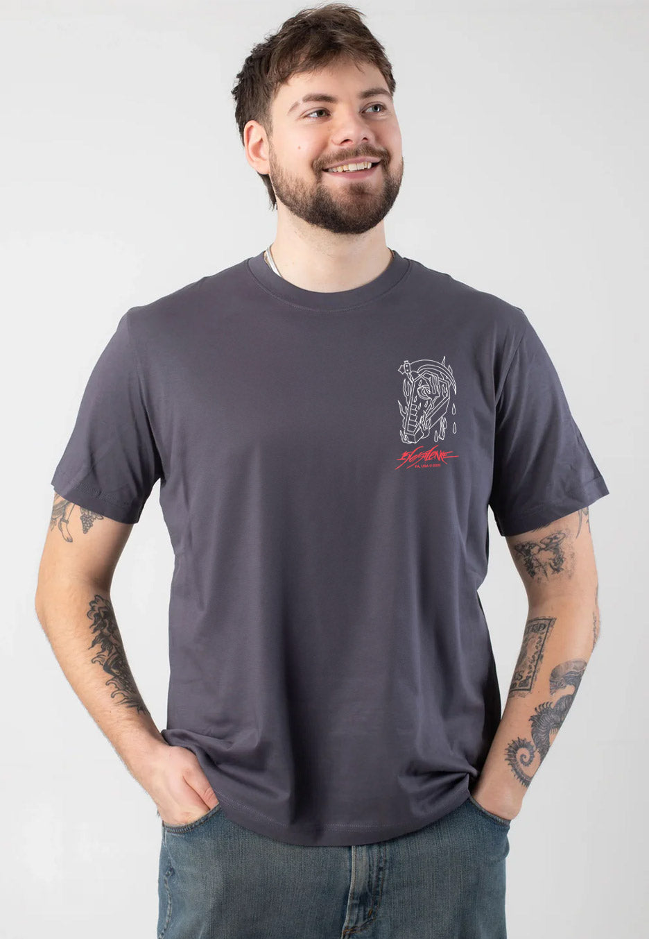 156/Silence - Coffin Charcoal - T-Shirt  | Men-Image