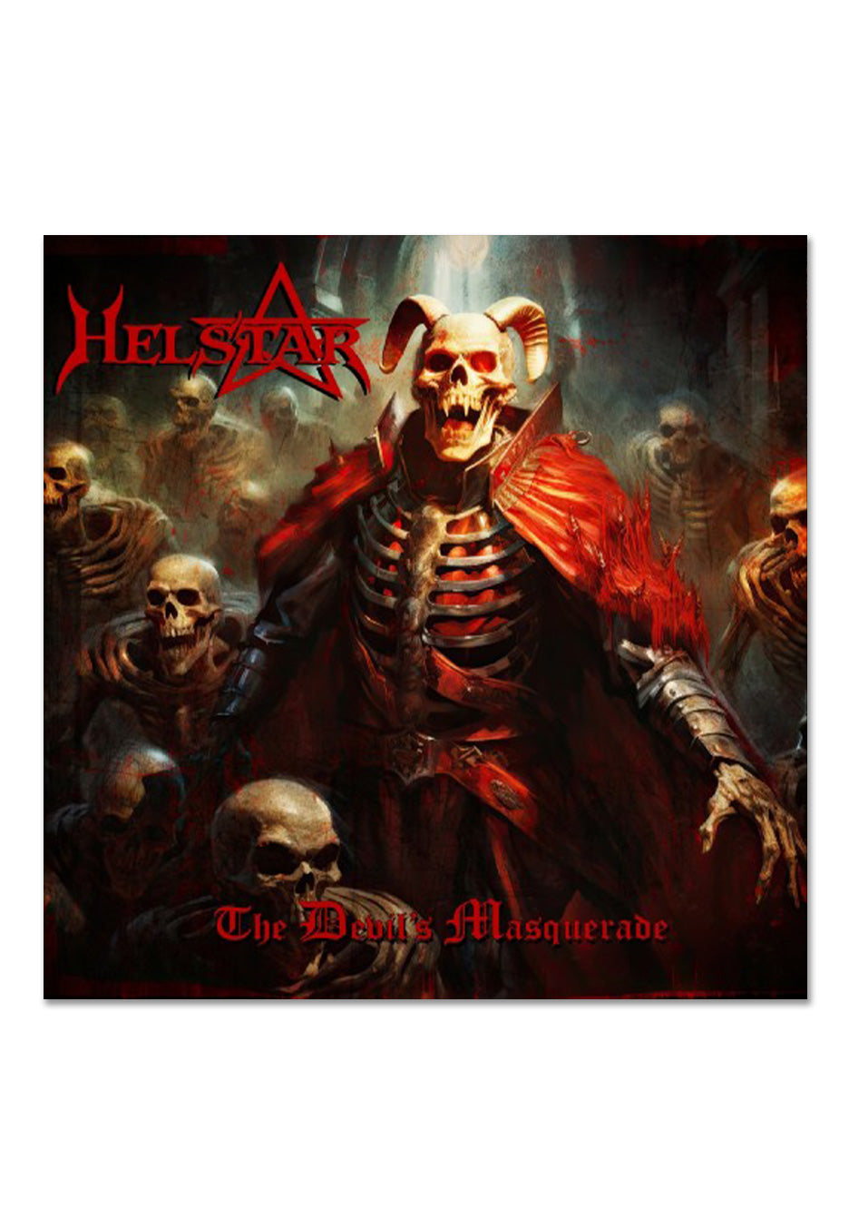Helstar - The Devil's Masquerade Ltd. Red w/ Clear - Splattered Vinyl | Neutral-Image