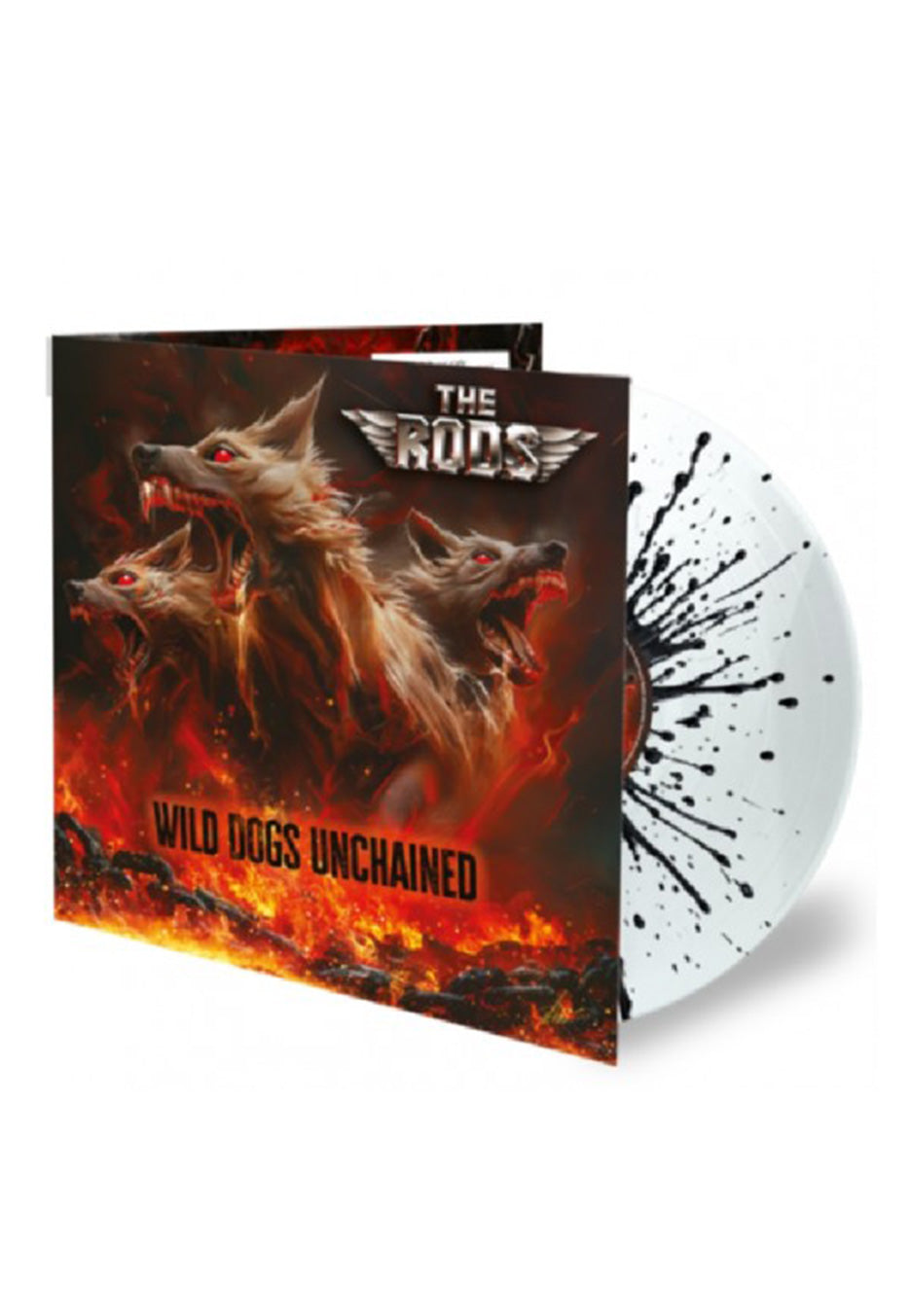 The Rods - Wild Dogs Unchained Ltd. Clear w/ Black - Splattered Vinyl  | Neutral-Image