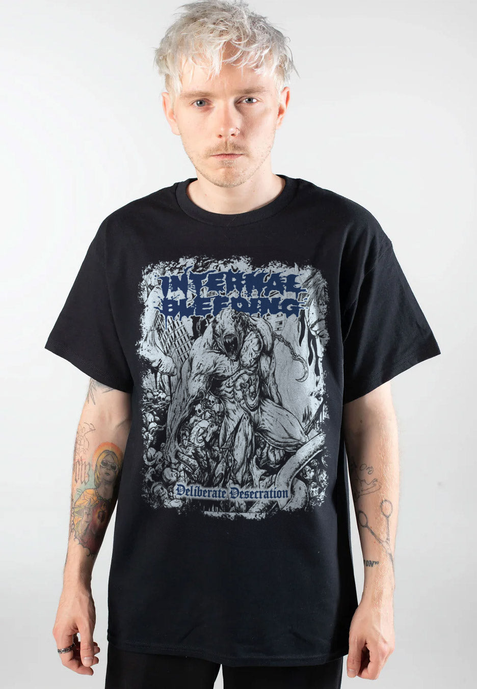 Internal Bleeding - Deliberate Desecration - T-Shirt | Men-Image