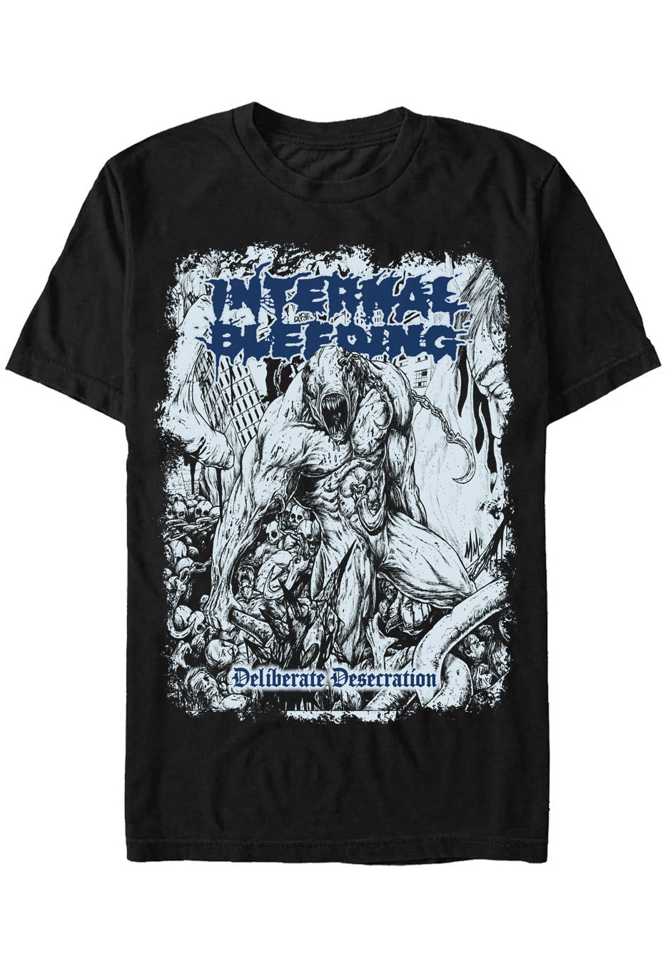 Internal Bleeding - Deliberate Desecration - T-Shirt | Neutral-Image