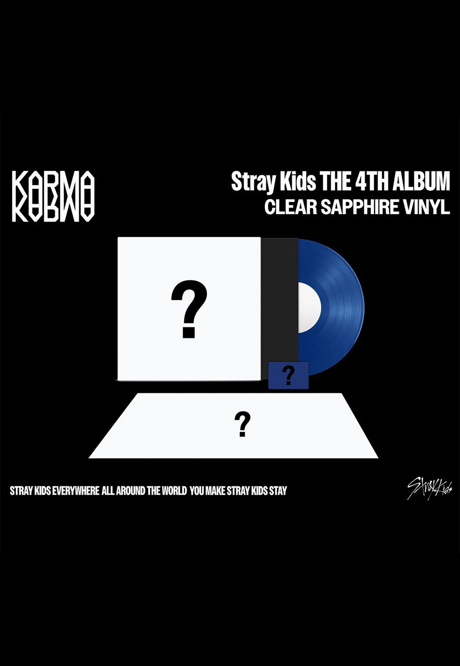 Stray Kids - Karma Ltd. Clear Sapphire - Colored Vinyl | Neutral-Image