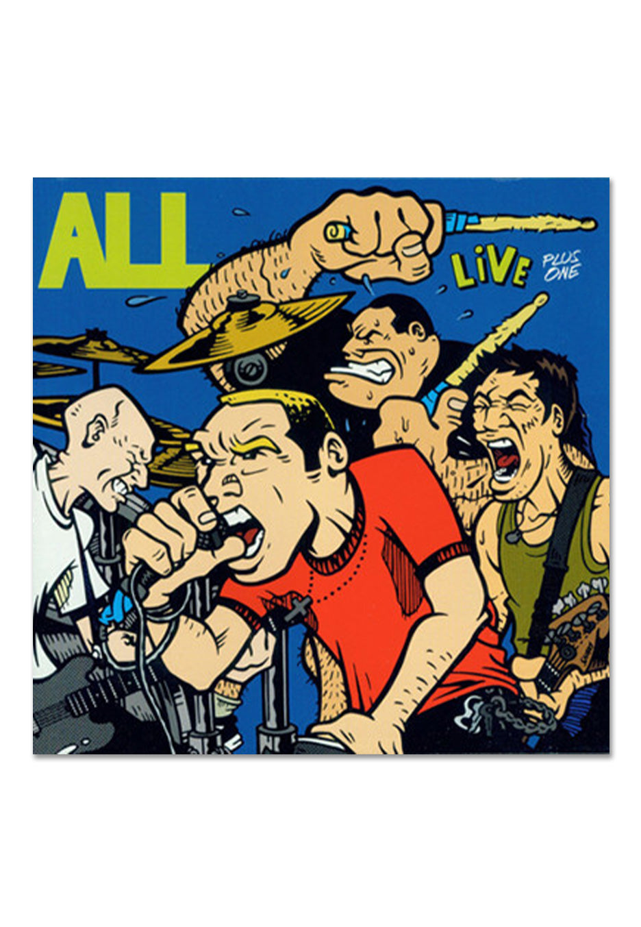 All - Live Plus One Ltd. Blue w/ Yellow - Splattered 2 Vinyl | Neutral-Image