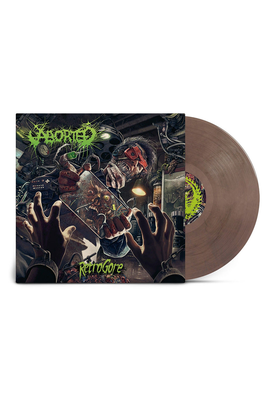 Aborted - Retrogore Cream White/Brown - Marbled Vinyl | Neutral-Image