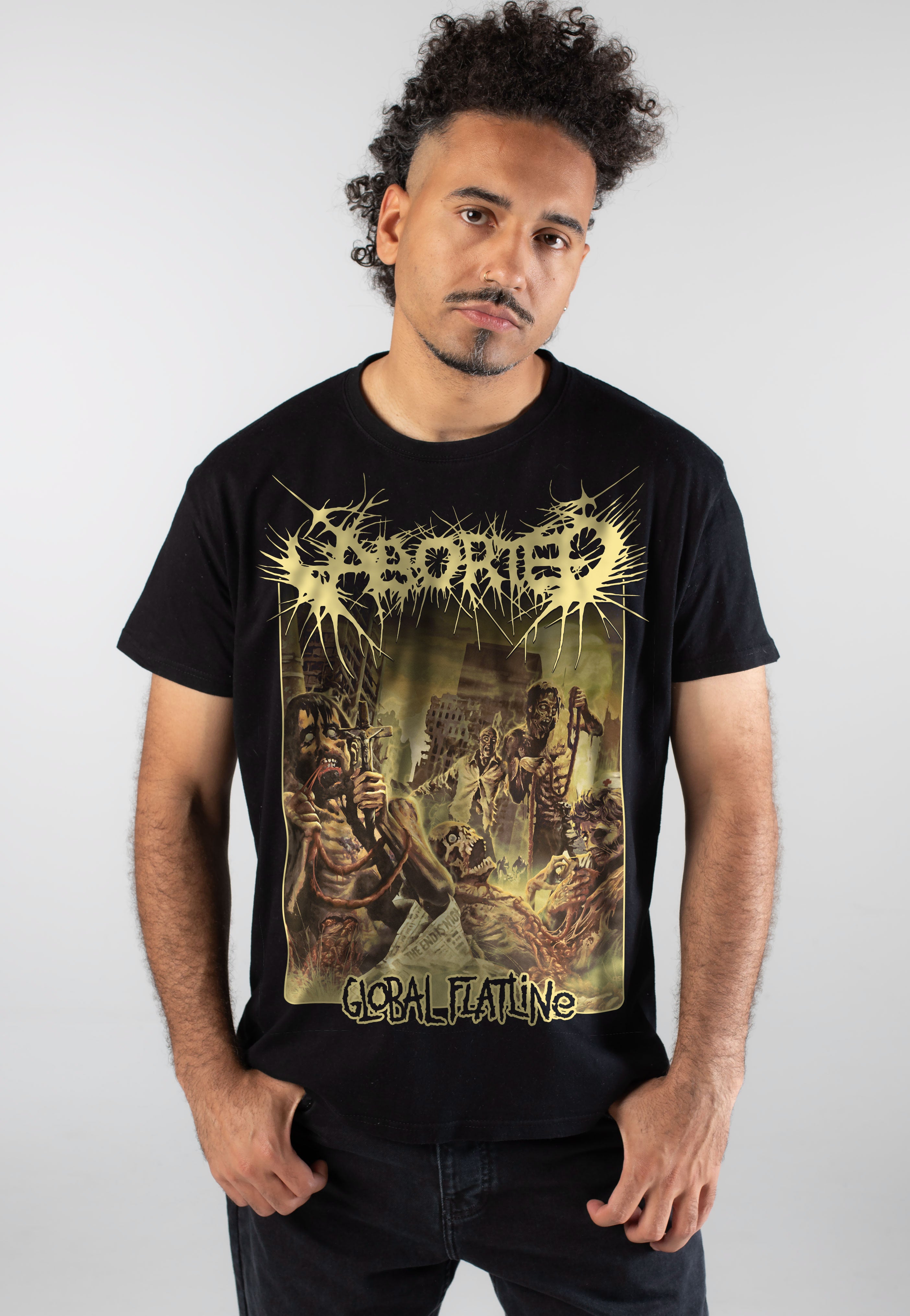 Aborted - Global Flatline 2025 - T-Shirt | Men-Image