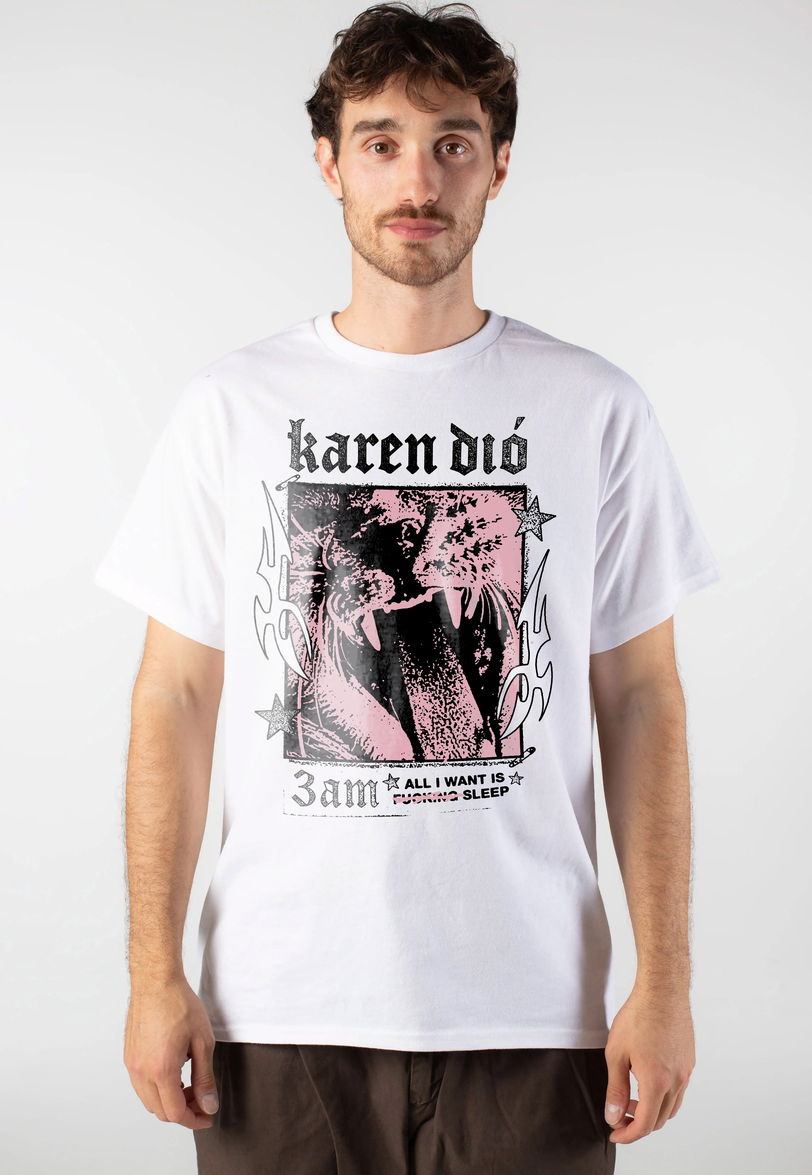 Karen Dió - 3AM White - T-Shirt | Men-Image