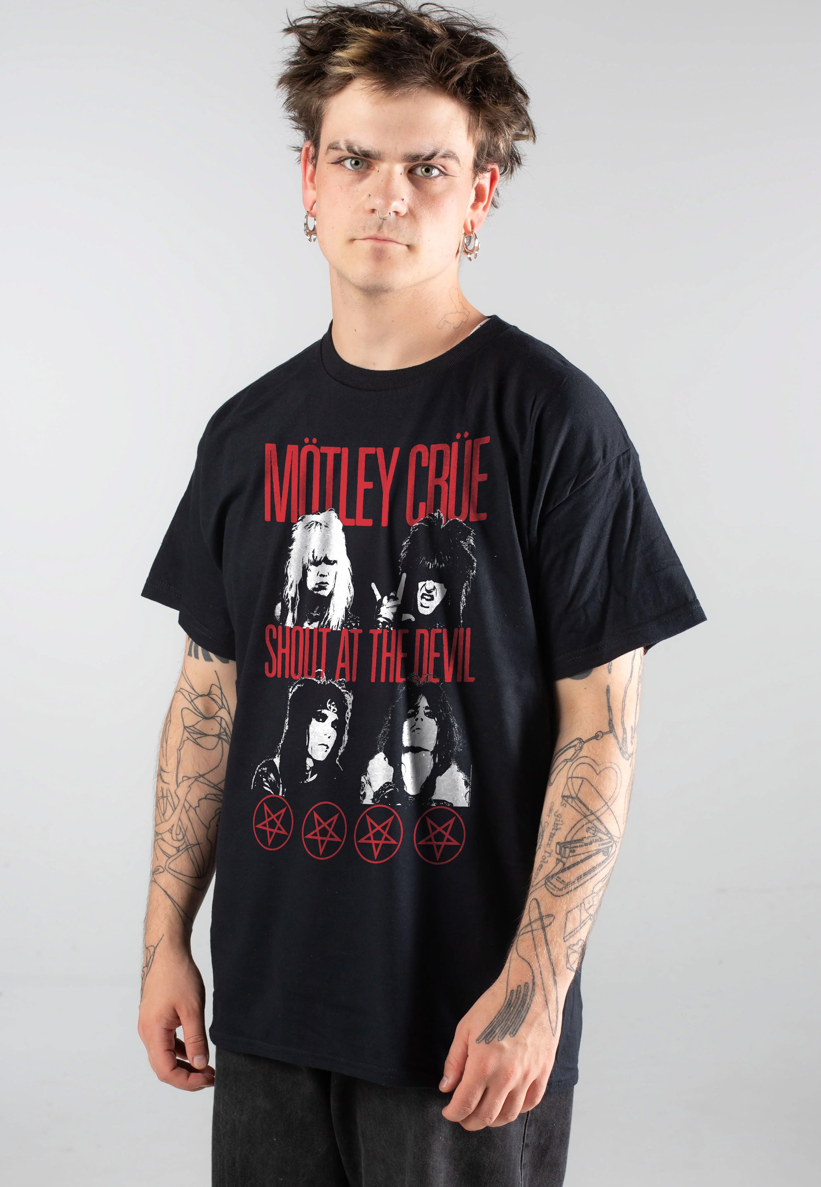 Mötley Crüe - Shout At The Devil Faces - T-Shirt | Men-Image