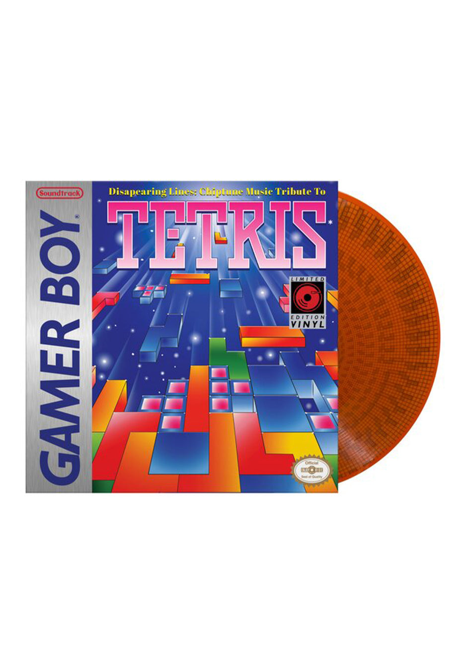 Gamer Boy - Disappearing Lines: Chiptune Music Tribute To Tetris Ltd. Zoetrope Orange - Colored Vinyl | Neutral-Image