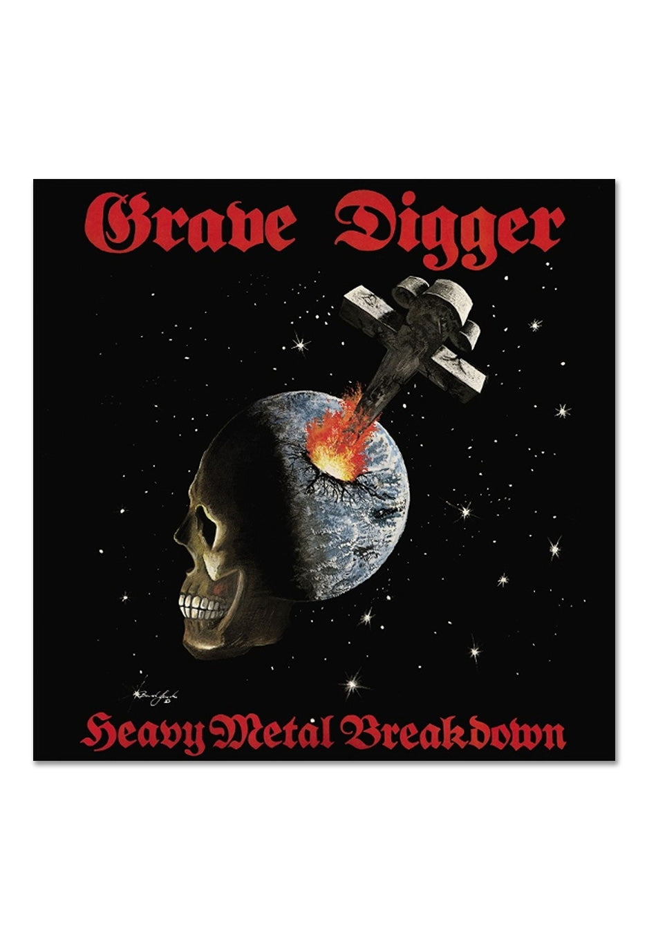 Grave Digger - Heavy Metal Breakdown Red w/ Black - Splattered Vinyl | Neutral-Image