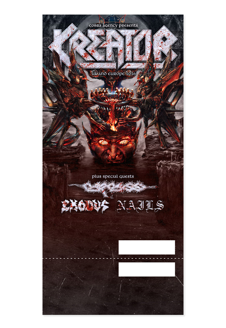 Kreator - Krushers Of The World Ticket Bundle + Digi CD