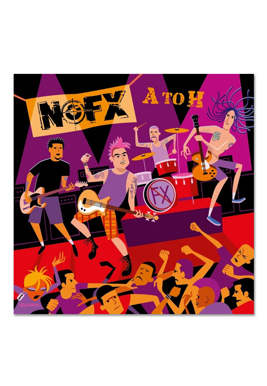 NOFX - A To H Ltd. Transparent Magenta - Colored Vinyl | Neutral-Image