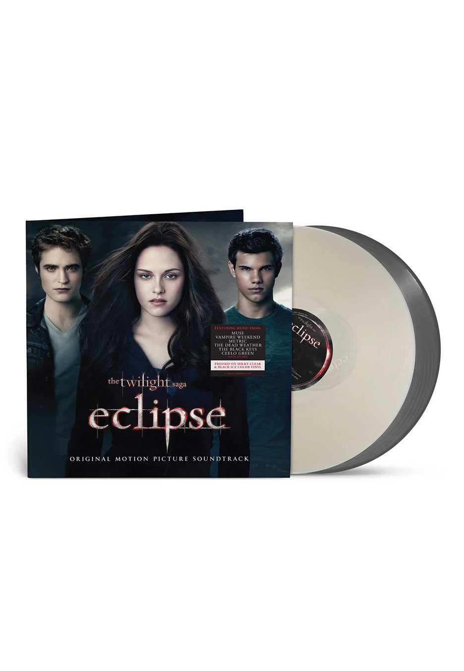 Twilight - The Twilight Saga: Eclipse OST Ltd. Milky Clear & Black Ice - Colored 2 Vinyl | Neutral-Image