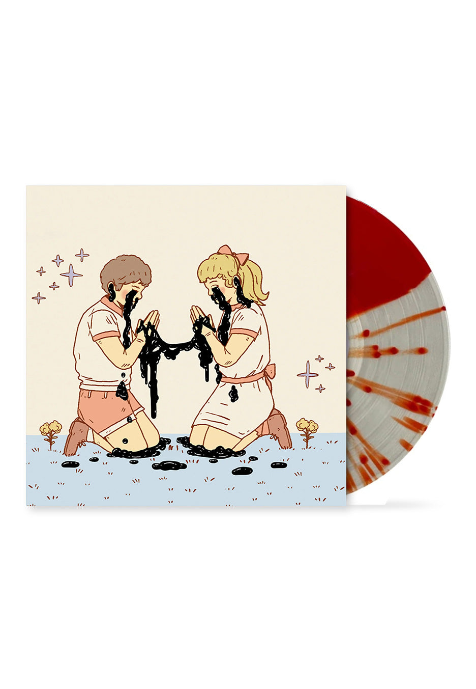 Greet Death - Die In Love Red/Clear w/ Red Splatter Split - Colored Vinyl | Neutral-Image
